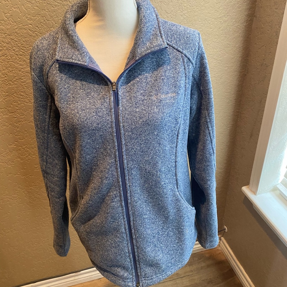 Columbia Blue Zip-Up Jacket